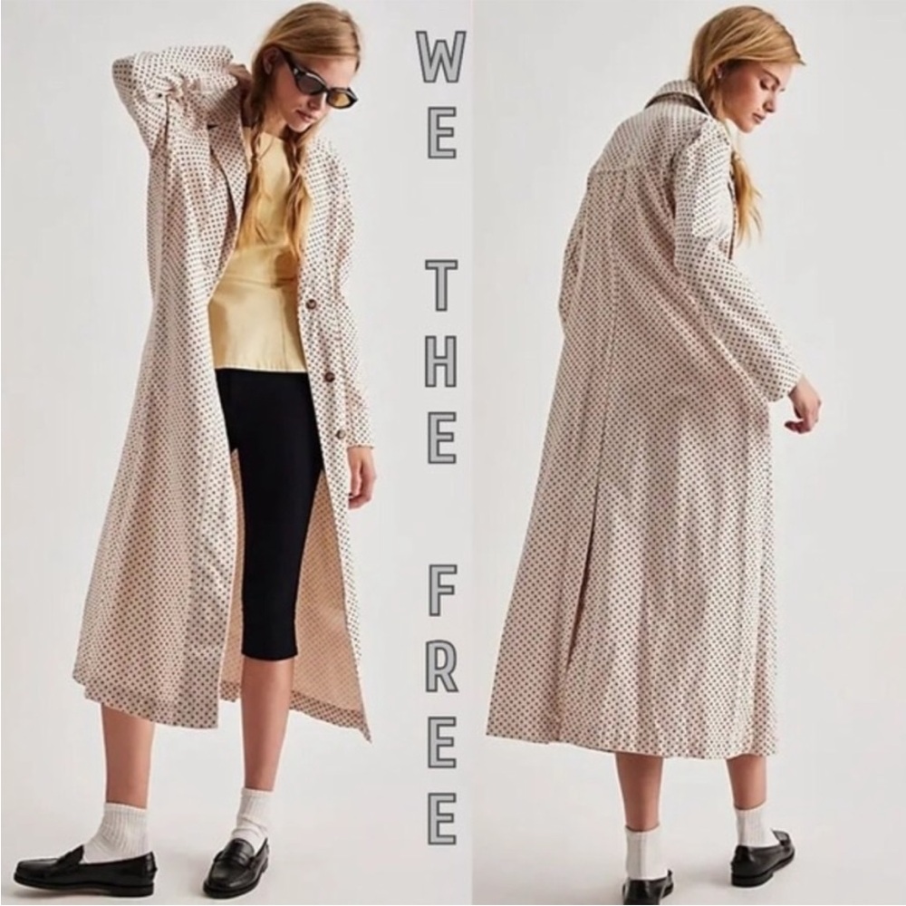We The Free Polka Dot Long Coat